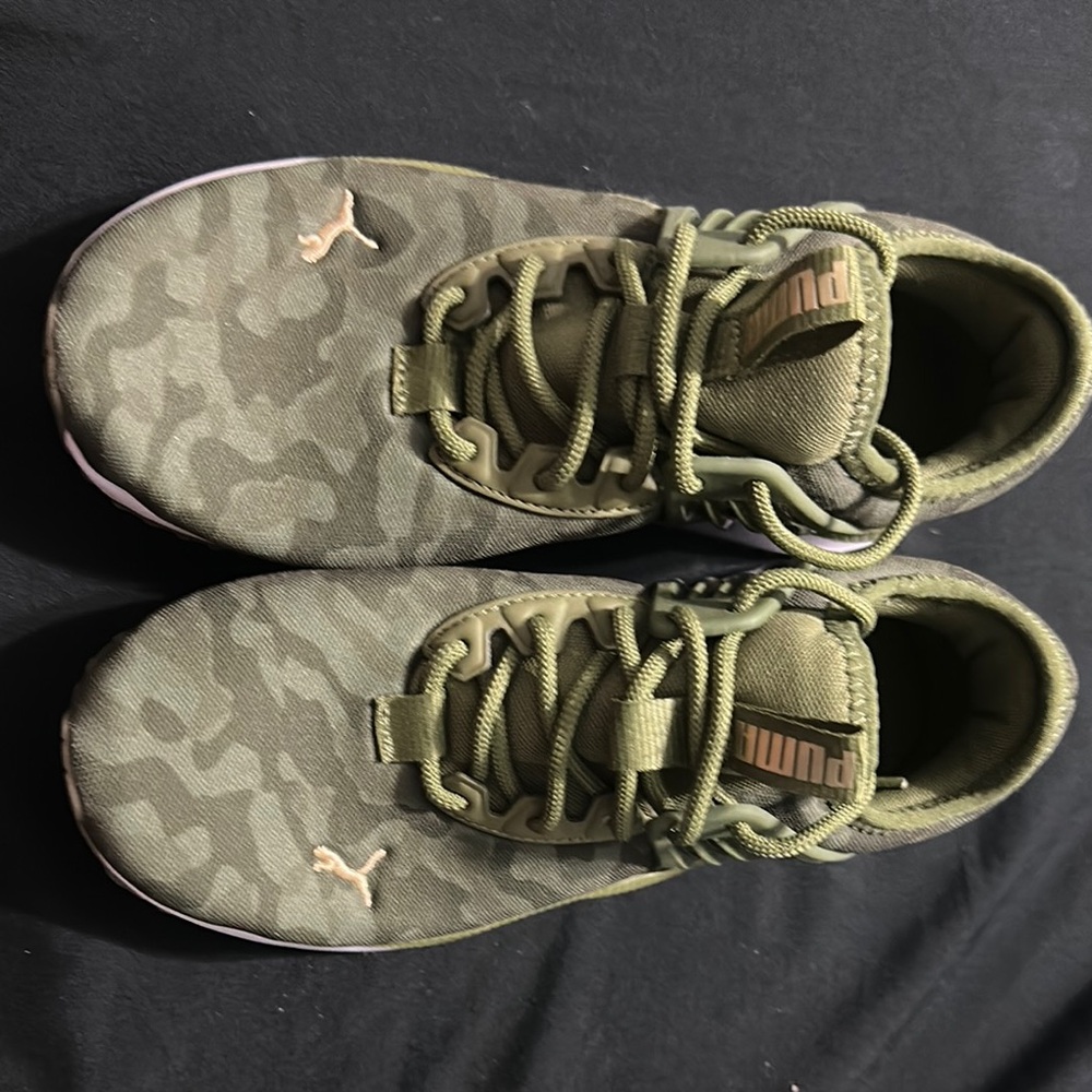 Puma Green Camouflage Sneakers